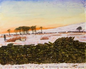 Looking & Not disturbing the sheep By Peter Brook @ The Smithy Gallery