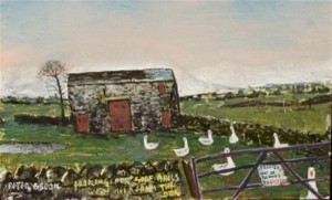 looking for golf balls By Peter Brook @ The Smithy Gallery